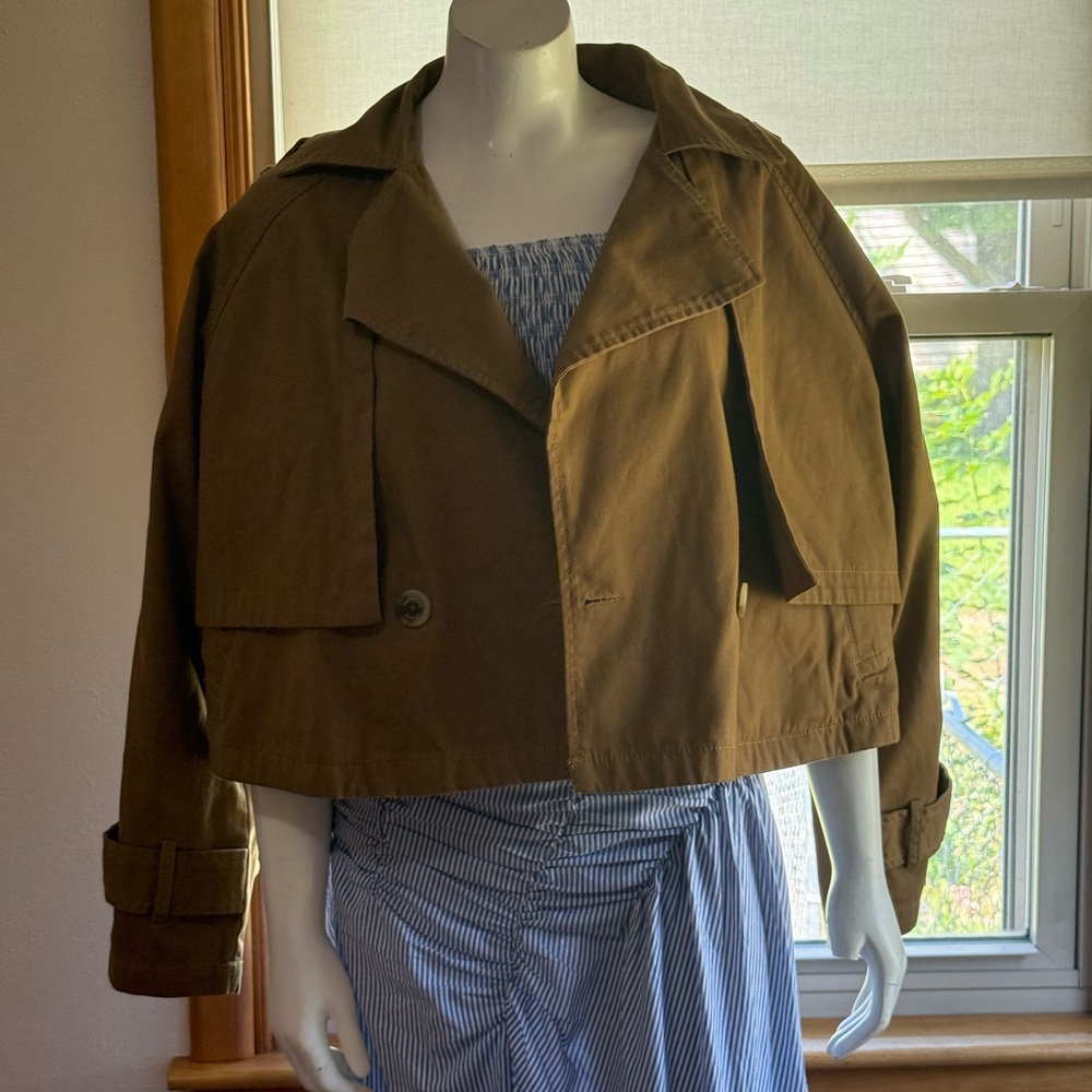 American Eagle Outfitters Brown Trench Coat